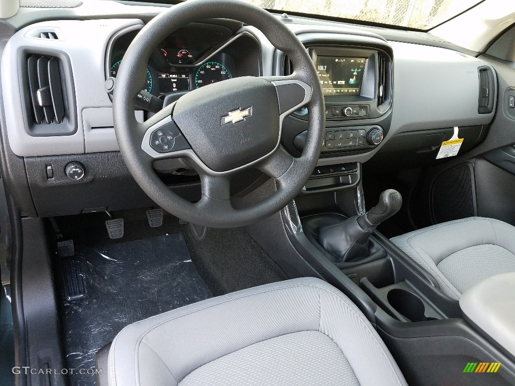 Jet Black/­Dark Ash Interior 2017 Chevrolet Colorado WT Extended Cab Photo #119792344