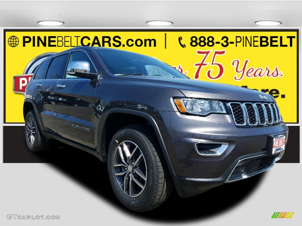 2017 Grand Cherokee Limited 4x4 - Granite Crystal Metallic / Black photo #1