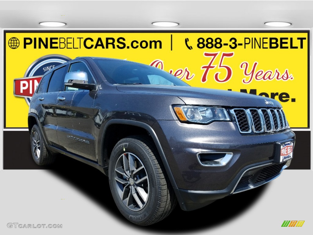 2017 Grand Cherokee Limited 4x4 - Granite Crystal Metallic / Black photo #1