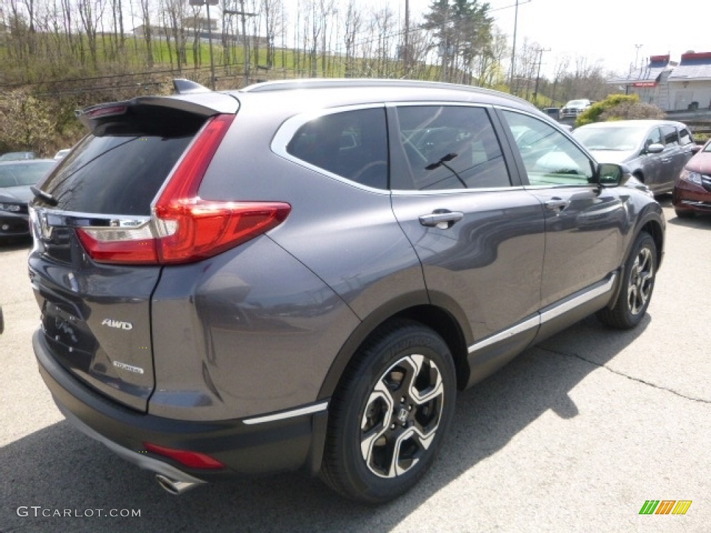 2017 CR-V Touring AWD - Gunmetal Metallic / Gray photo #4