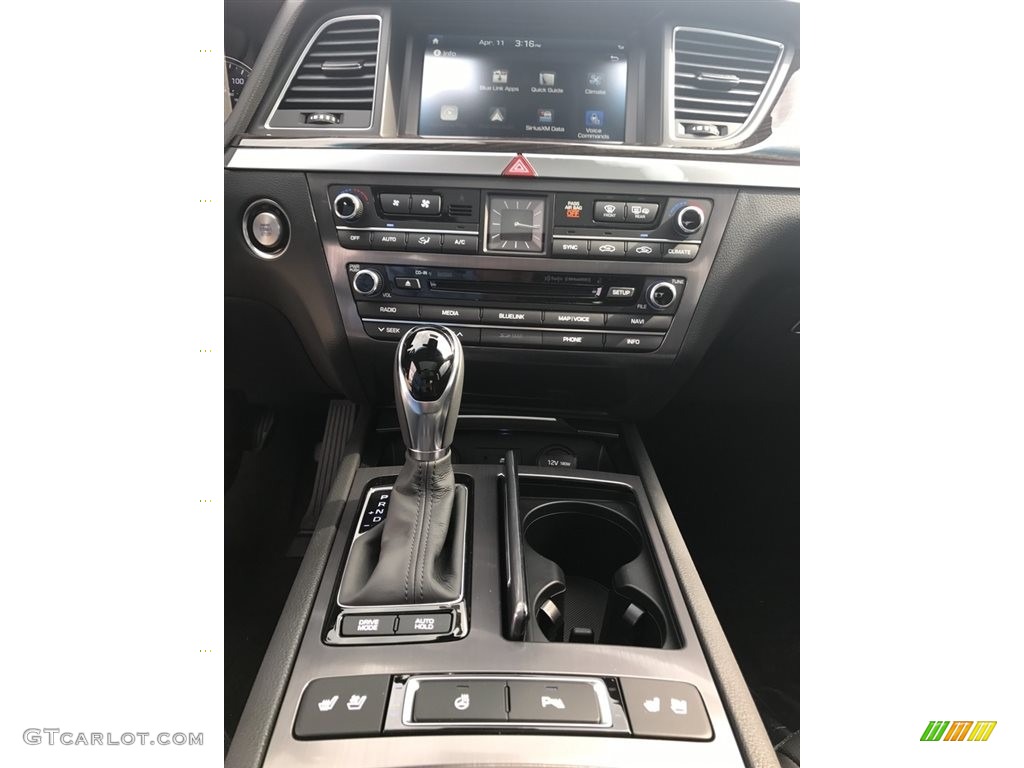 2017 Genesis G80 AWD - Himalayan Gray / Black Monotone photo #7