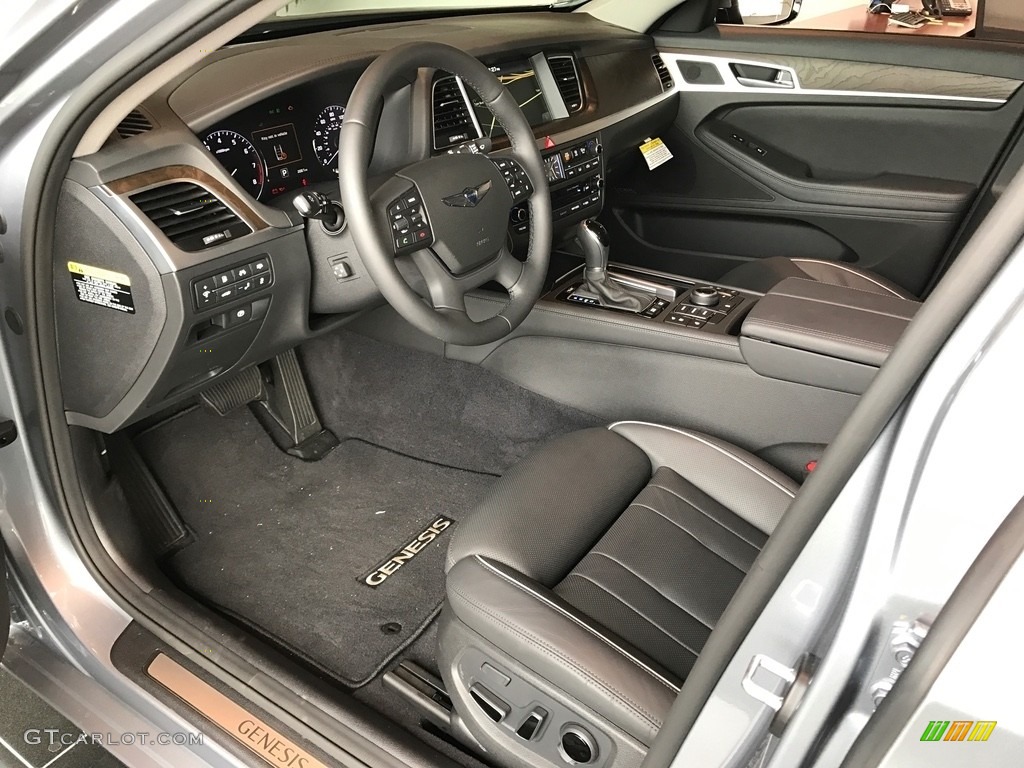 Black Monotone Interior 2017 Hyundai Genesis G80 AWD Photo #119793848
