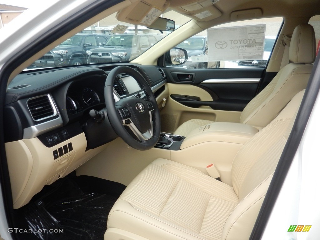 Almond Interior 2017 Toyota Highlander LE AWD Photo #119794001