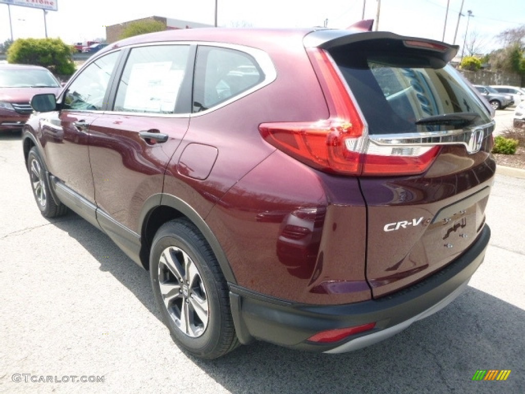 2017 CR-V LX AWD - Basque Red Pearl II / Gray photo #2