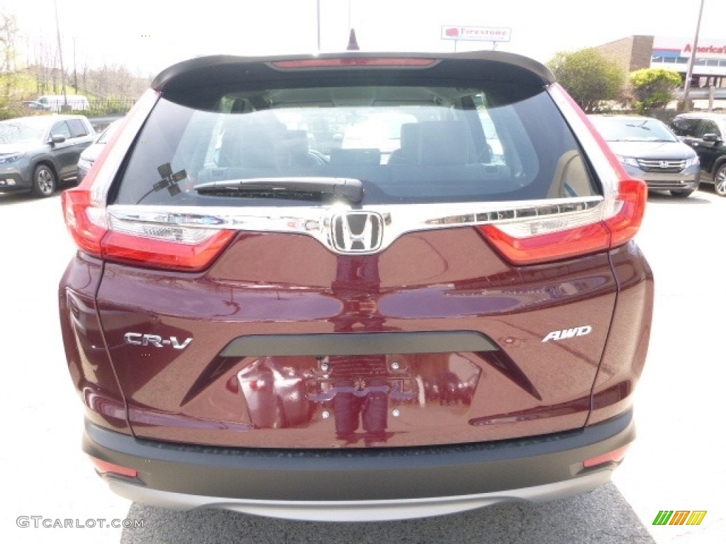 2017 CR-V LX AWD - Basque Red Pearl II / Gray photo #3