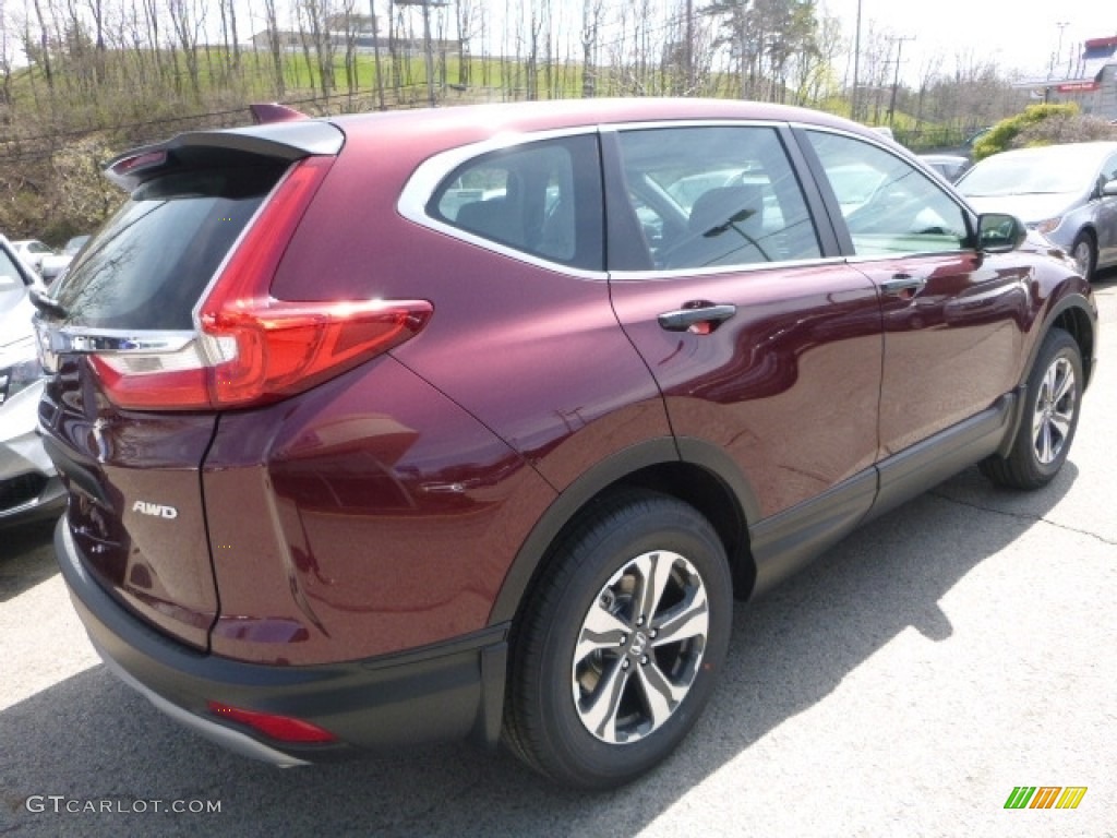 2017 CR-V LX AWD - Basque Red Pearl II / Gray photo #4