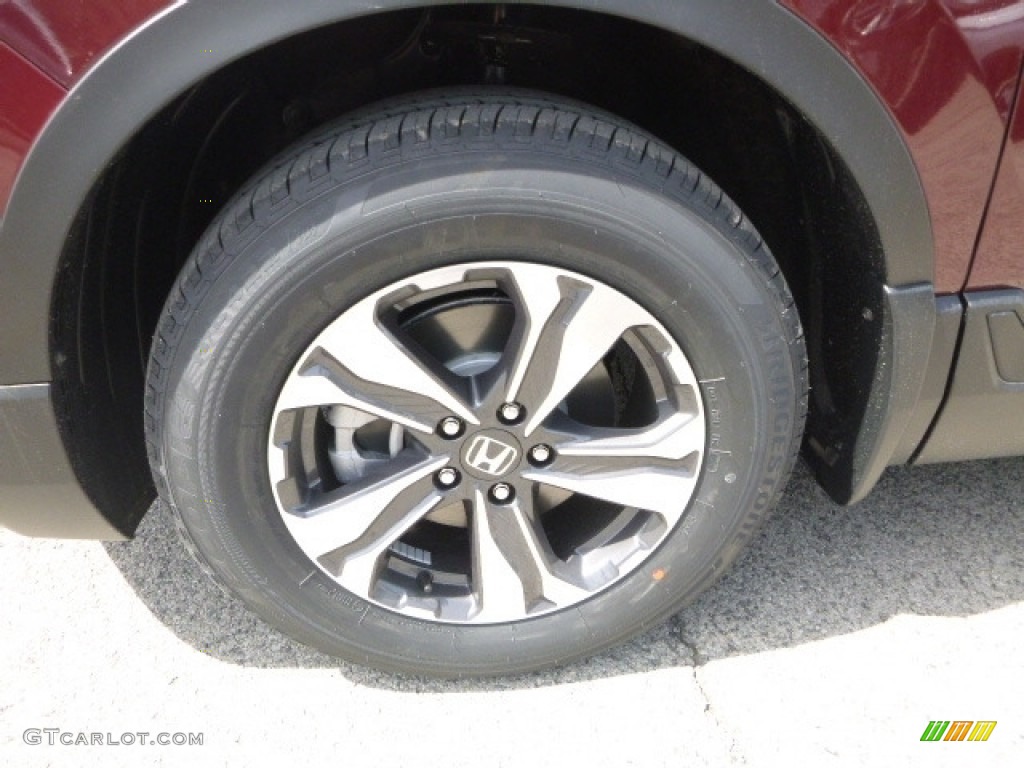 2017 CR-V LX AWD - Basque Red Pearl II / Gray photo #7