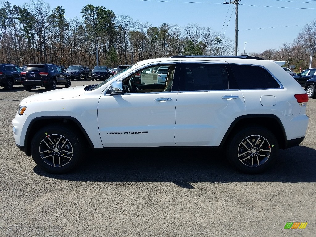 2017 Grand Cherokee Limited 4x4 - Bright White / Black/Light Frost Beige photo #3
