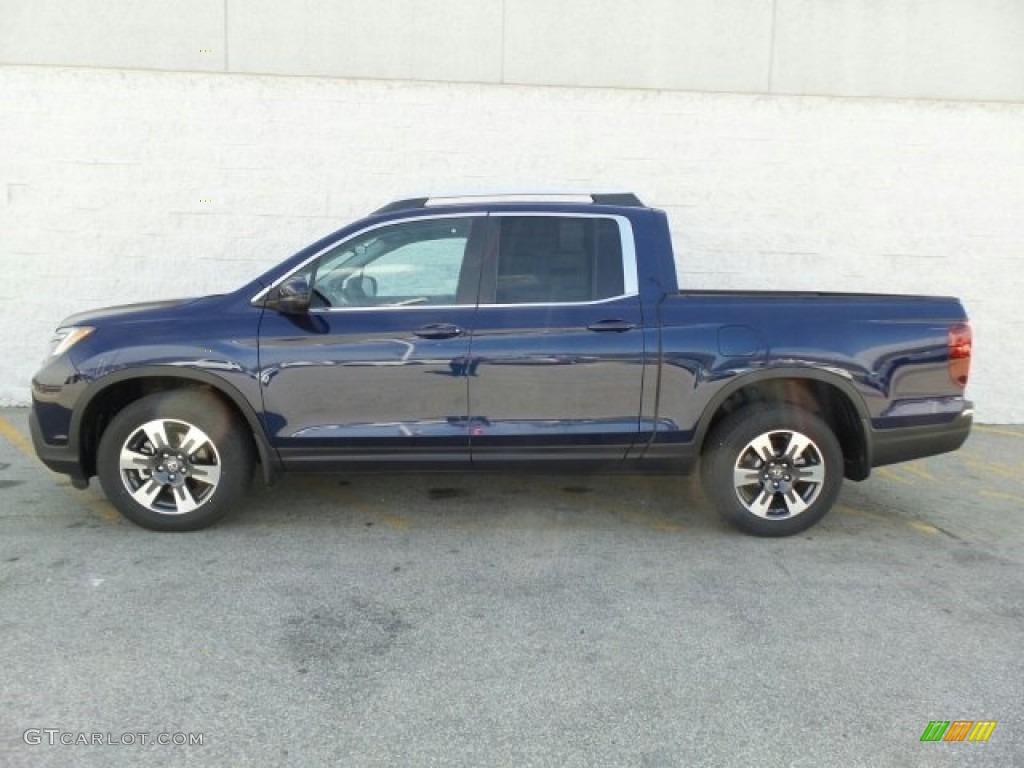 Obsidian Blue Pearl 2017 Honda Ridgeline RTL AWD Exterior Photo #119796401