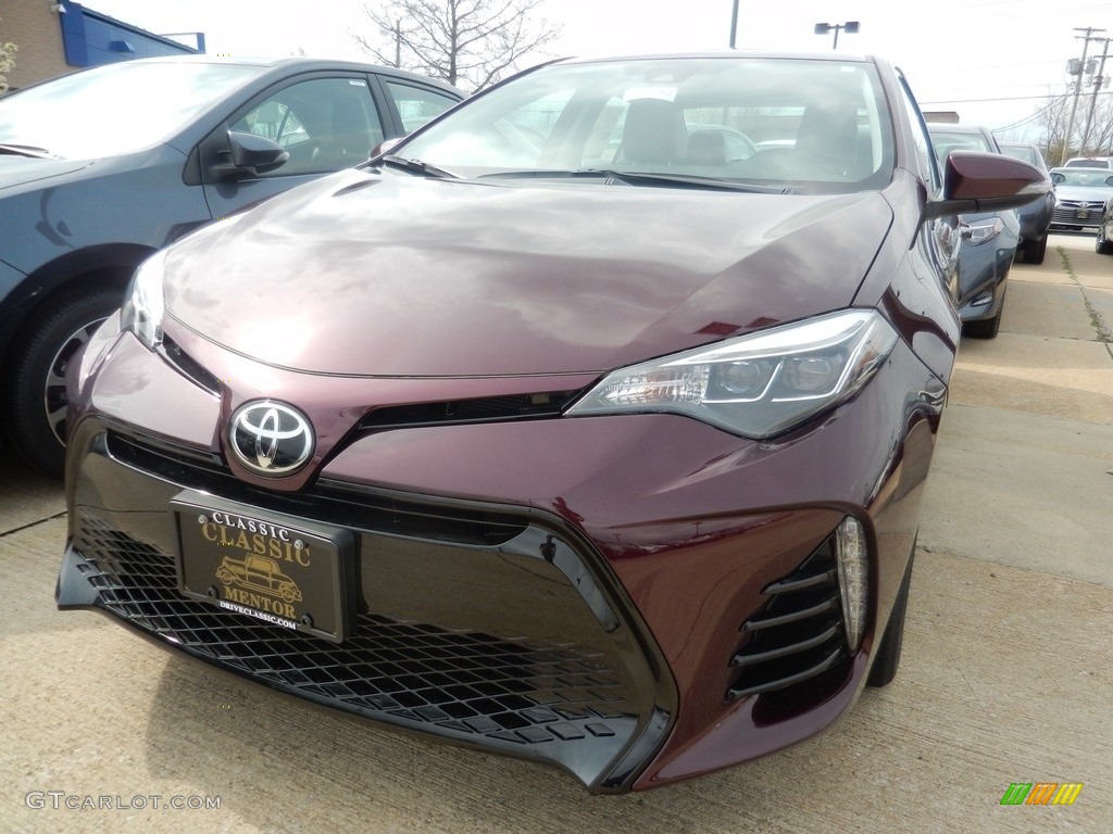 Black Cherry Pearl Toyota Corolla