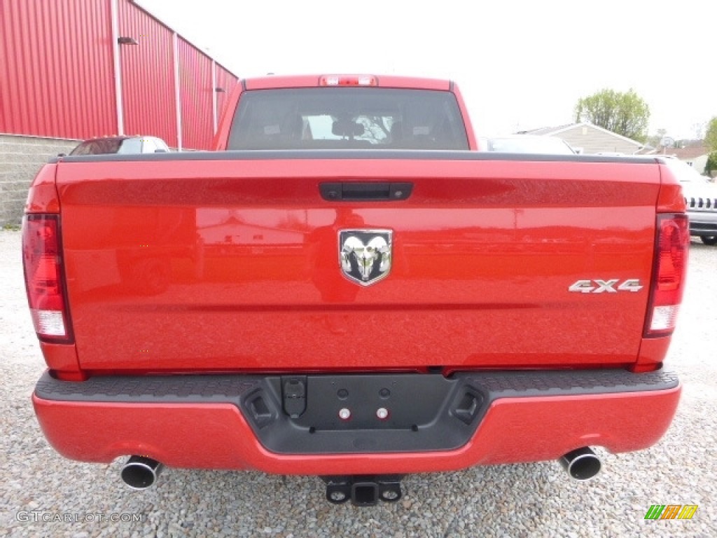 2017 1500 Express Quad Cab 4x4 - Flame Red / Black/Diesel Gray photo #6