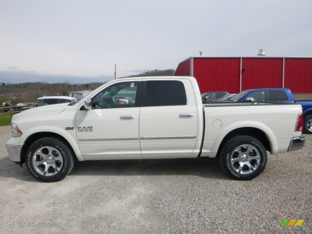 Pearl White 2017 Ram 1500 Laramie Crew Cab 4x4 Exterior Photo #119797886