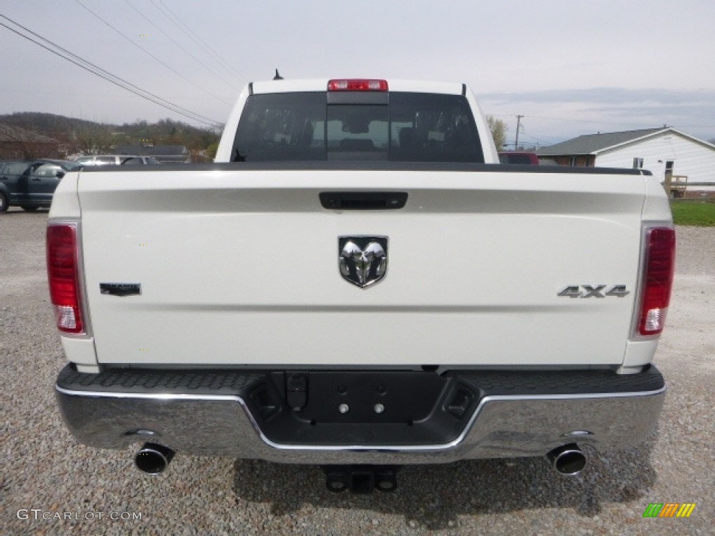 2017 1500 Laramie Crew Cab 4x4 - Pearl White / Black photo #5