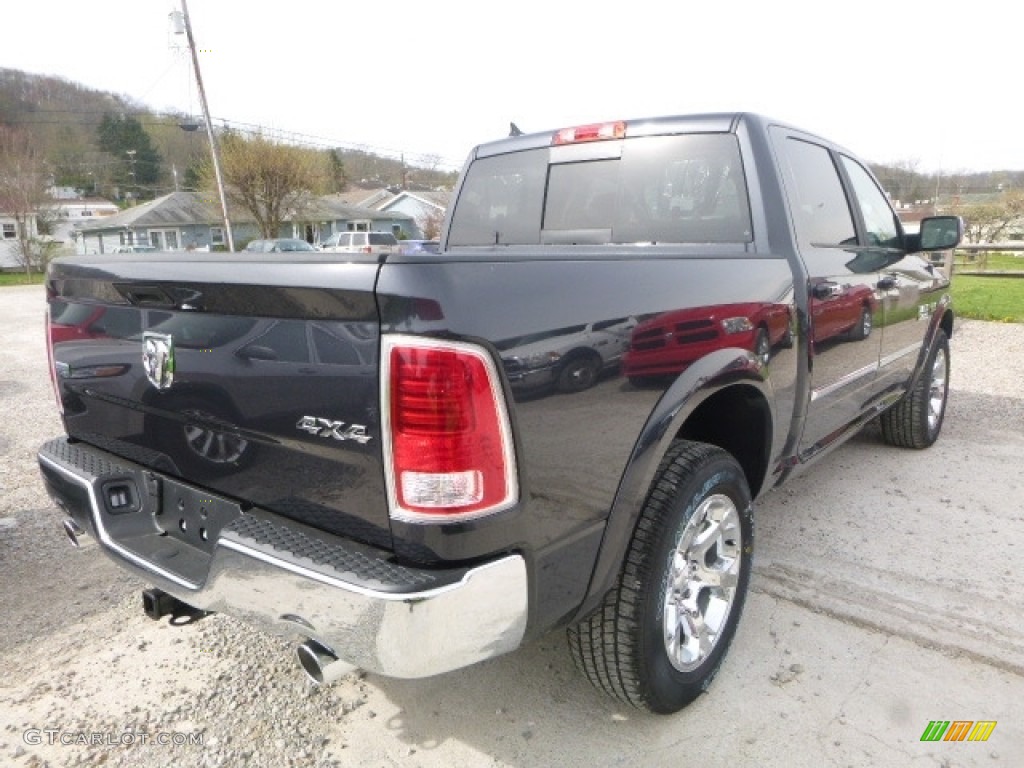 2017 1500 Laramie Crew Cab 4x4 - Maximum Steel Metallic / Black photo #6