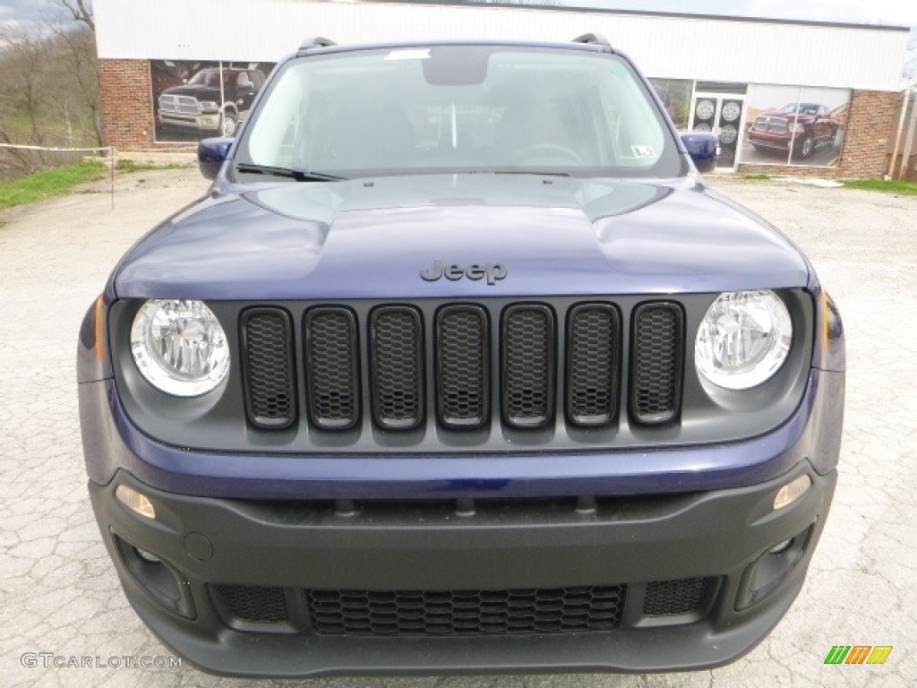 2017 Renegade Latitude 4x4 - Jetset Blue / Black photo #9