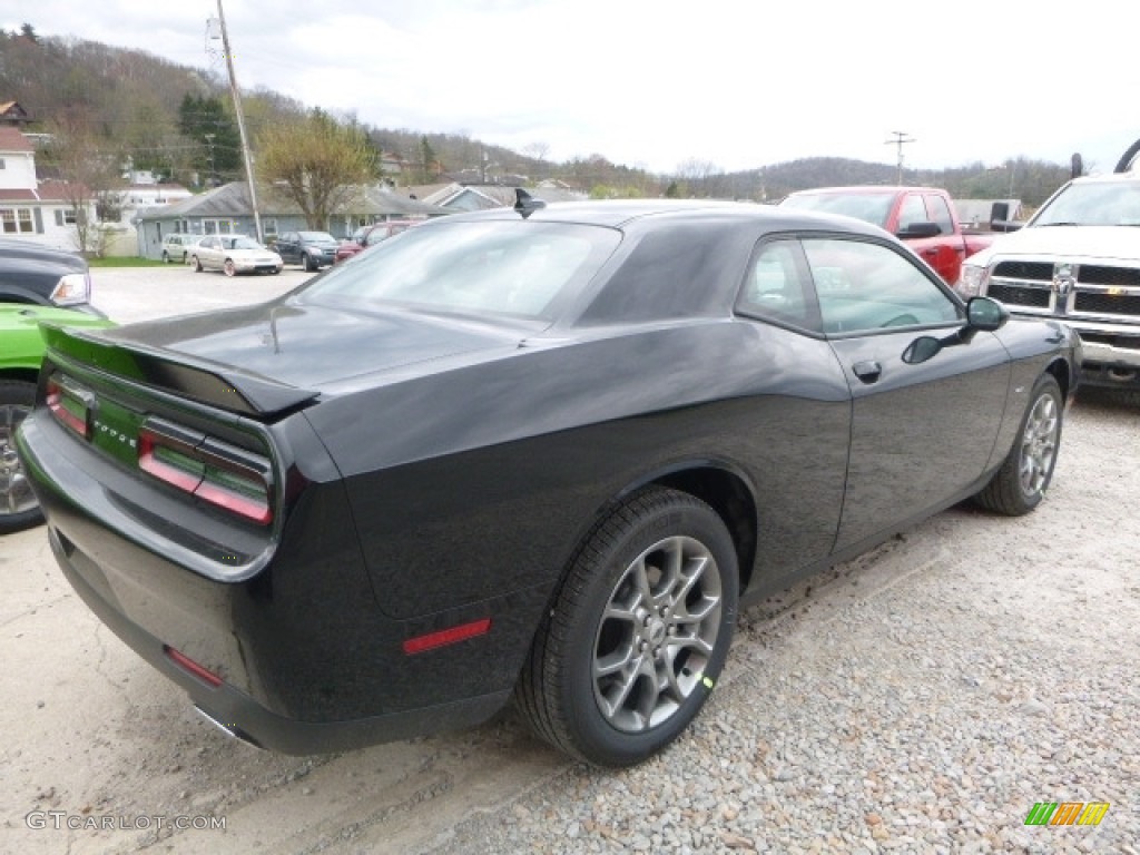 2017 Challenger GT AWD - Pitch Black / Black photo #6