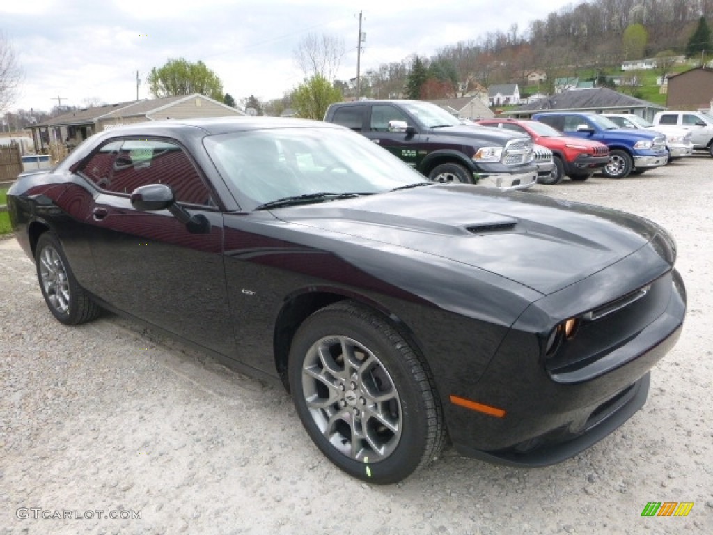 2017 Challenger GT AWD - Pitch Black / Black photo #12
