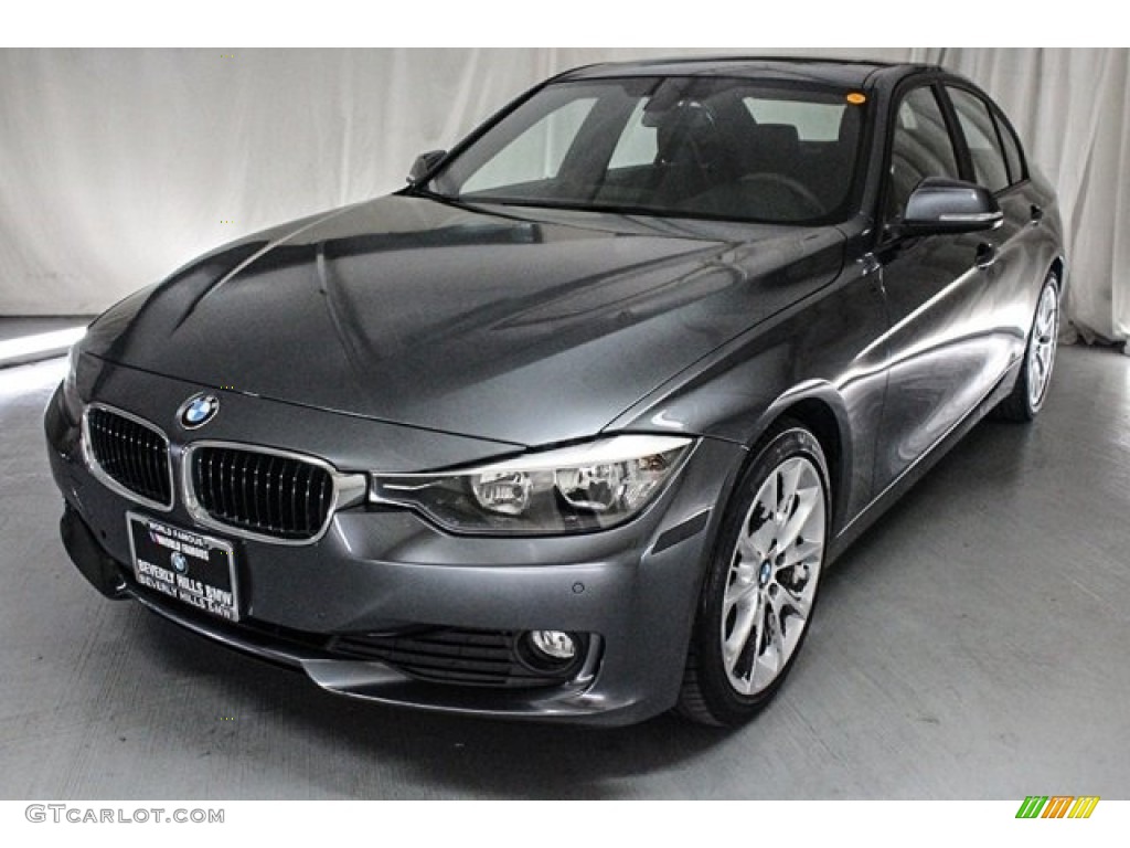 2014 3 Series 320i Sedan - Mineral Grey Metallic / Black photo #3