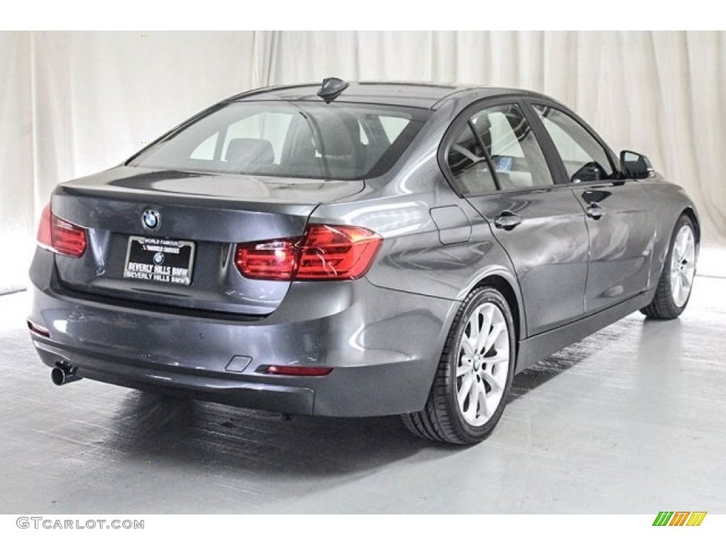 2014 3 Series 320i Sedan - Mineral Grey Metallic / Black photo #6