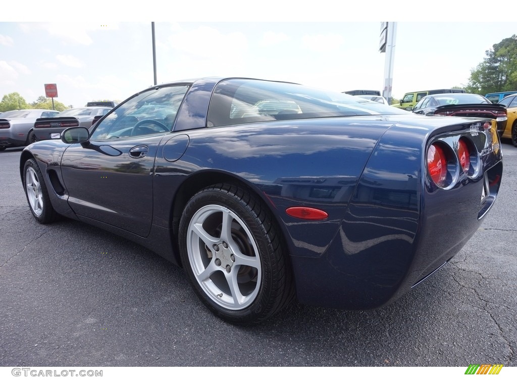 2000 Corvette Coupe - Navy Blue Metallic / Light Oak photo #5
