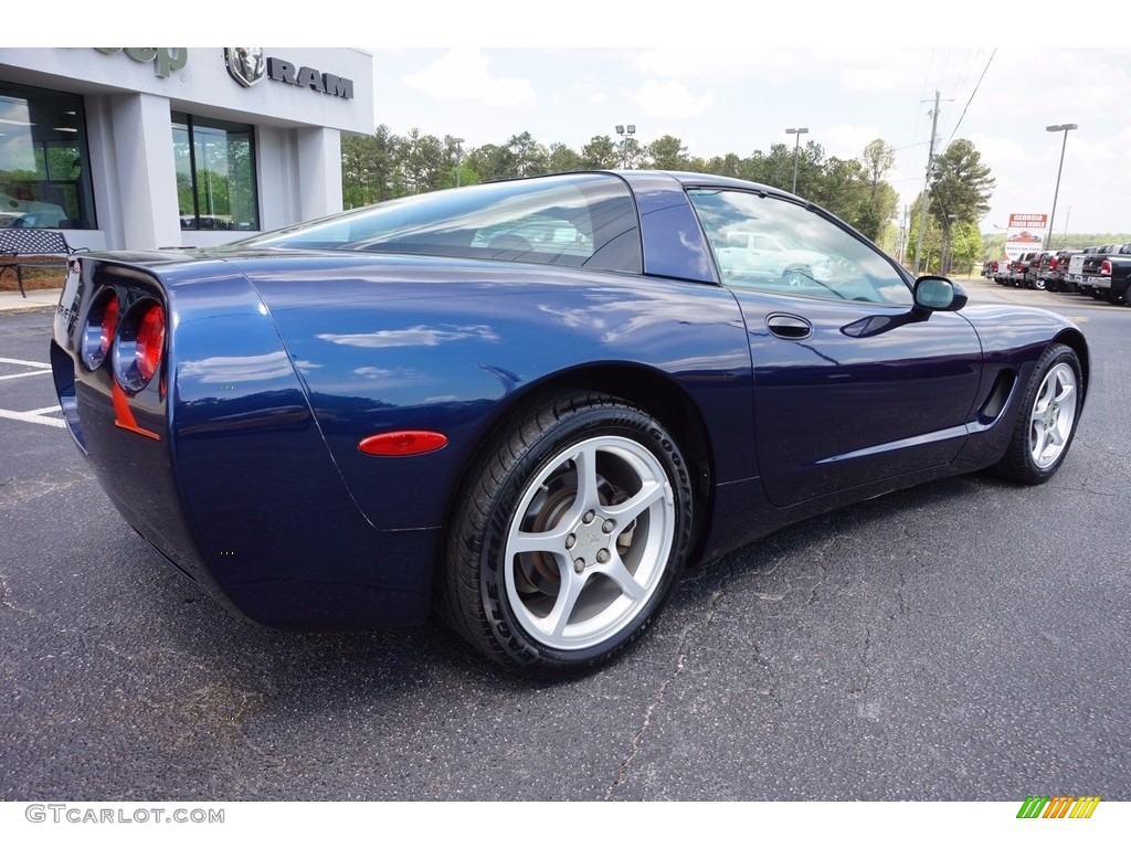 2000 Corvette Coupe - Navy Blue Metallic / Light Oak photo #7