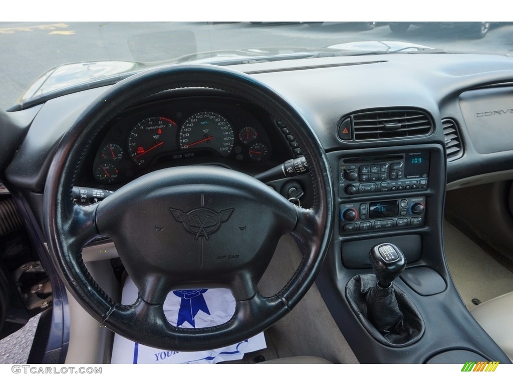 2000 Corvette Coupe - Navy Blue Metallic / Light Oak photo #10