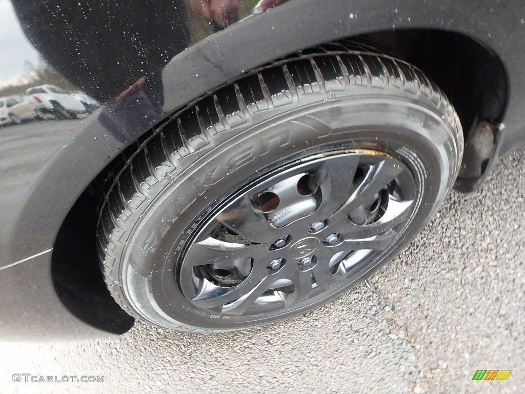 2009 Elantra GLS Sedan - Black Pearl / Gray photo #7
