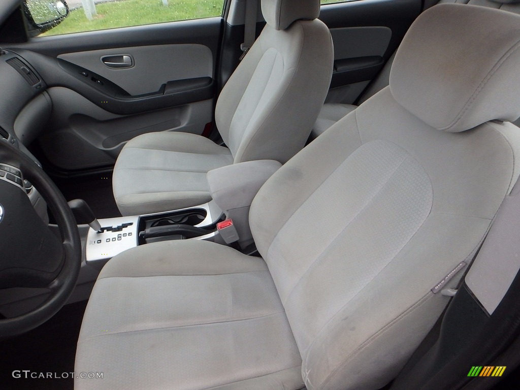 2009 Elantra GLS Sedan - Black Pearl / Gray photo #8
