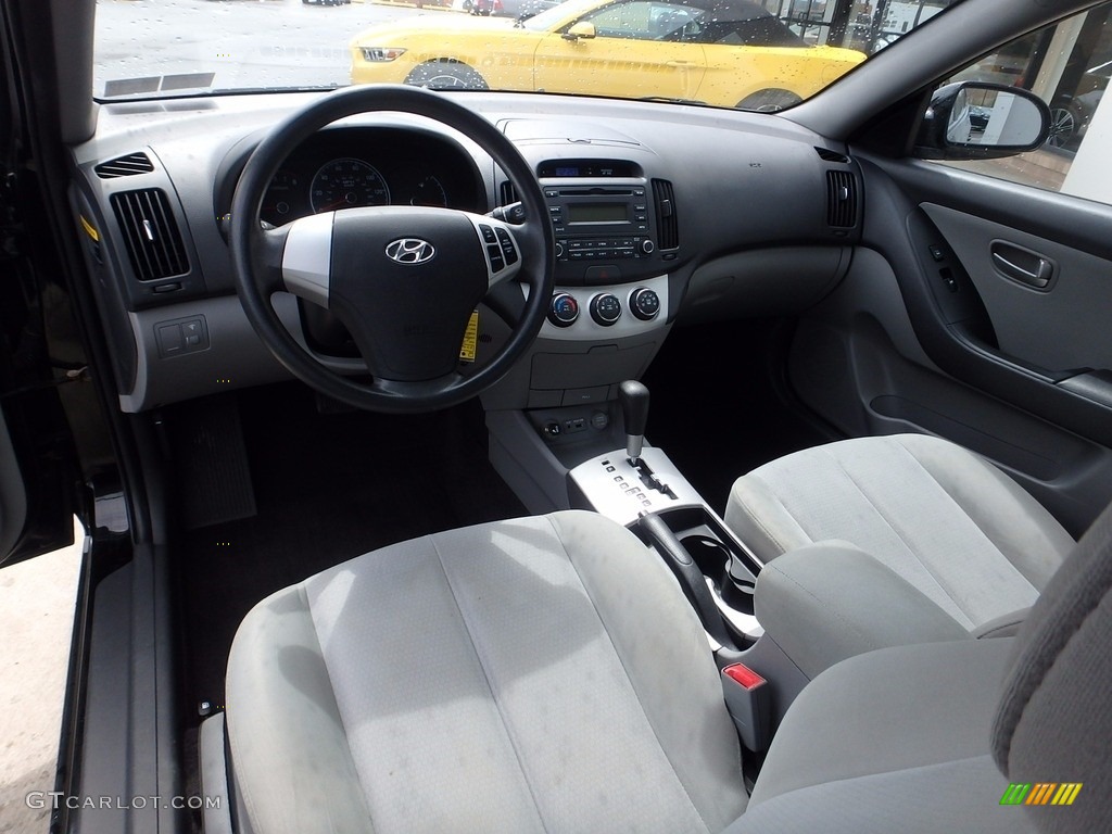 2009 Elantra SE Sedan - Black Pearl / Gray photo #17