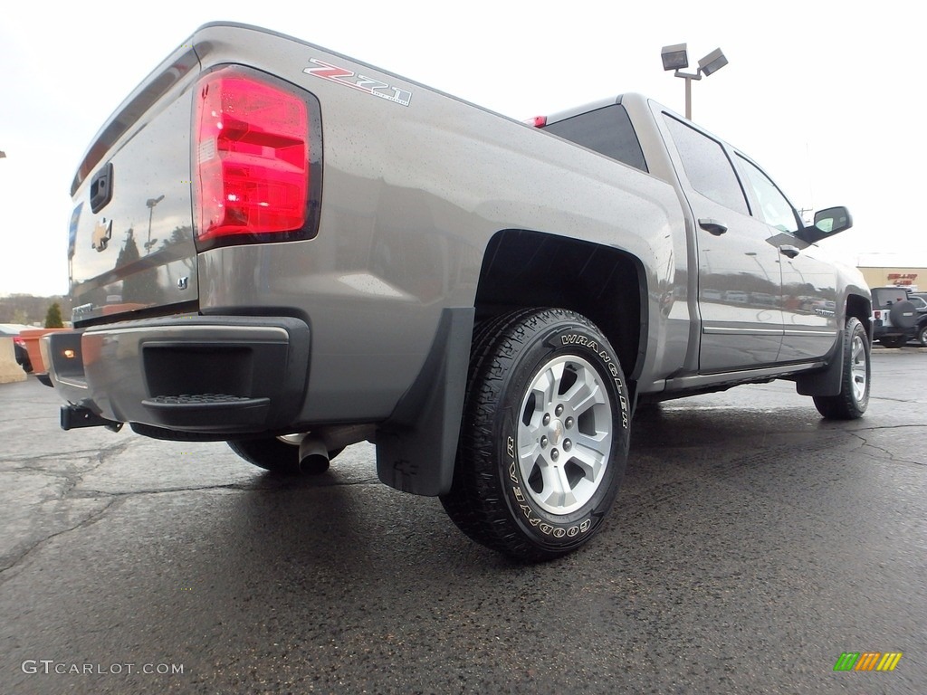2017 Silverado 1500 LT Crew Cab 4x4 - Pepperdust Metallic / Jet Black photo #8