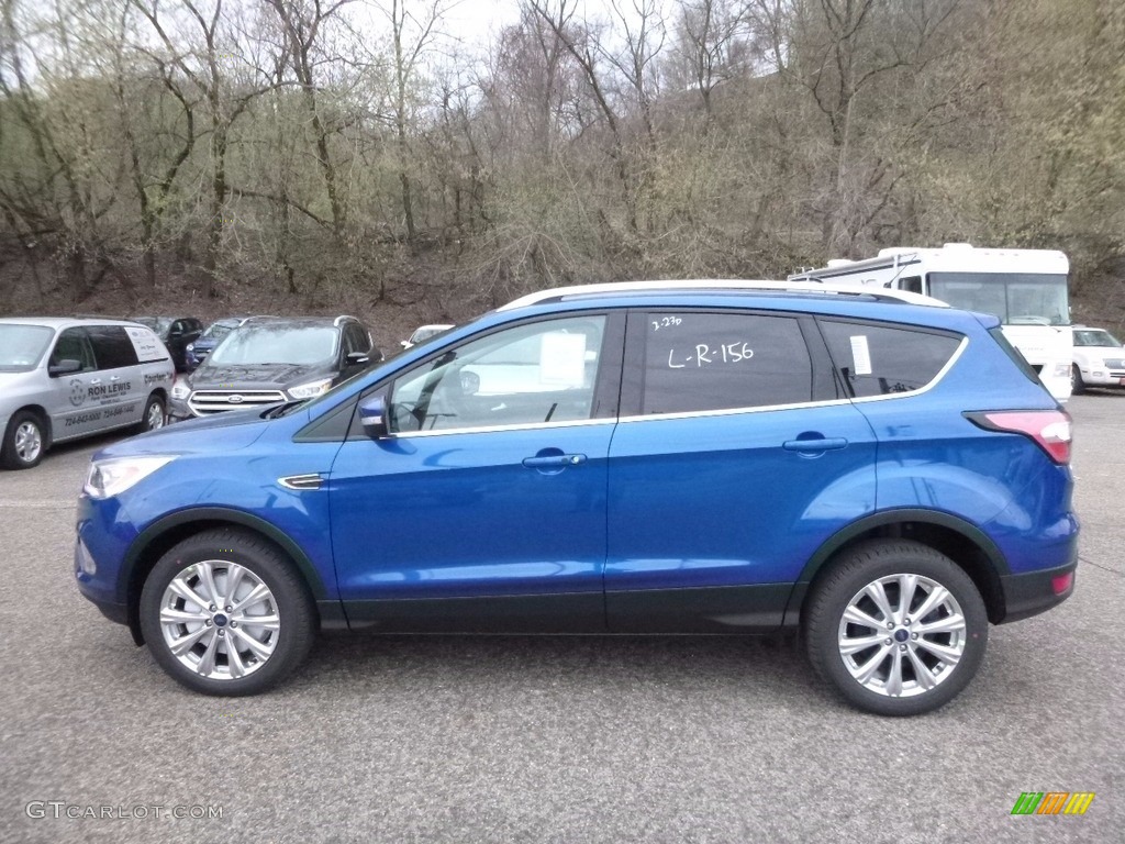 2017 Escape Titanium 4WD - Lightning Blue / Charcoal Black photo #5