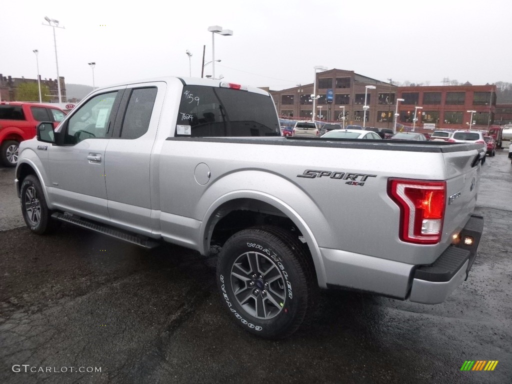 2017 F150 XLT SuperCab 4x4 - Ingot Silver / Black photo #4