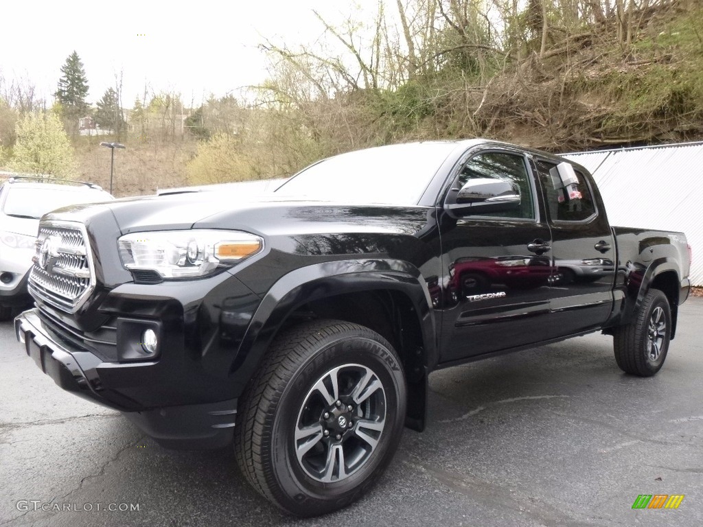 Black 2017 Toyota Tacoma TRD Sport Double Cab 4x4 Exterior Photo #119808866