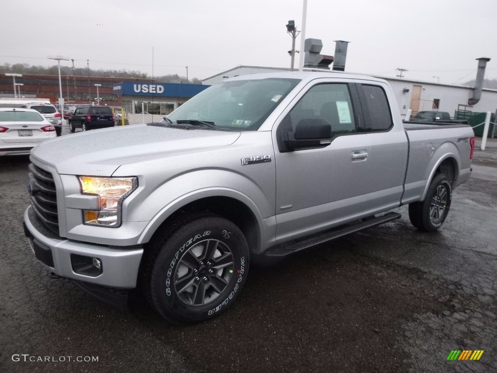 2017 F150 XLT SuperCab 4x4 - Ingot Silver / Black photo #6