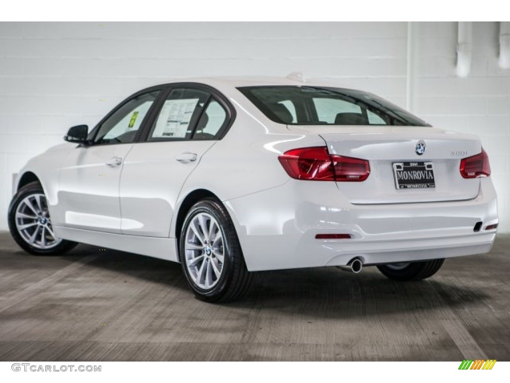 2017 3 Series 320i Sedan - Alpine White / Black photo #3