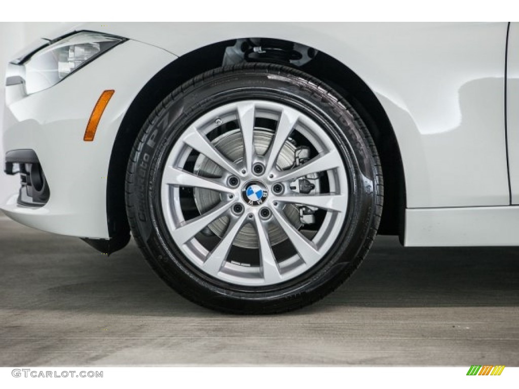 2017 3 Series 320i Sedan - Alpine White / Black photo #9