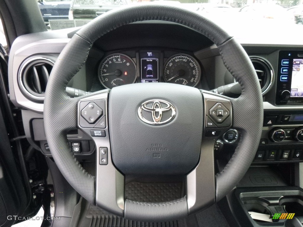 2017 Toyota Tacoma TRD Sport Double Cab 4x4 TRD Graphite Steering Wheel Photo #119809412