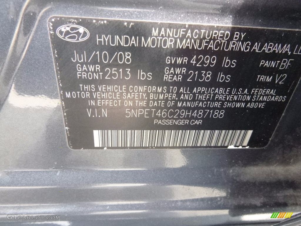 2009 Sonata GLS - Willow Gray / Camel photo #27