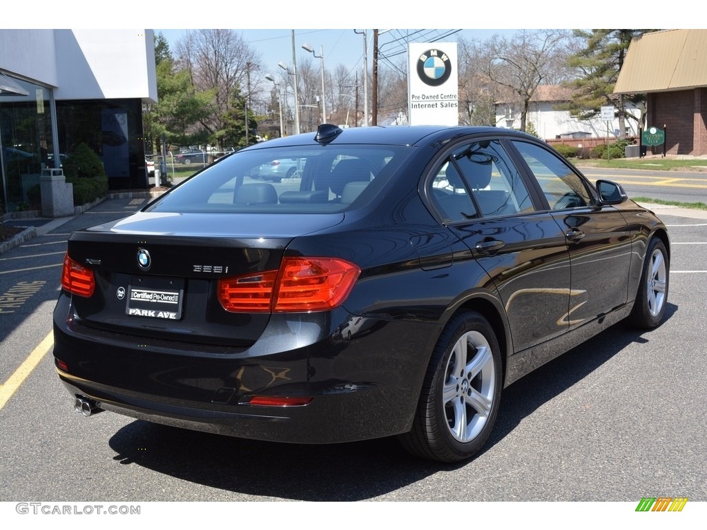 2014 3 Series 328i xDrive Sedan - Black Sapphire Metallic / Black photo #3