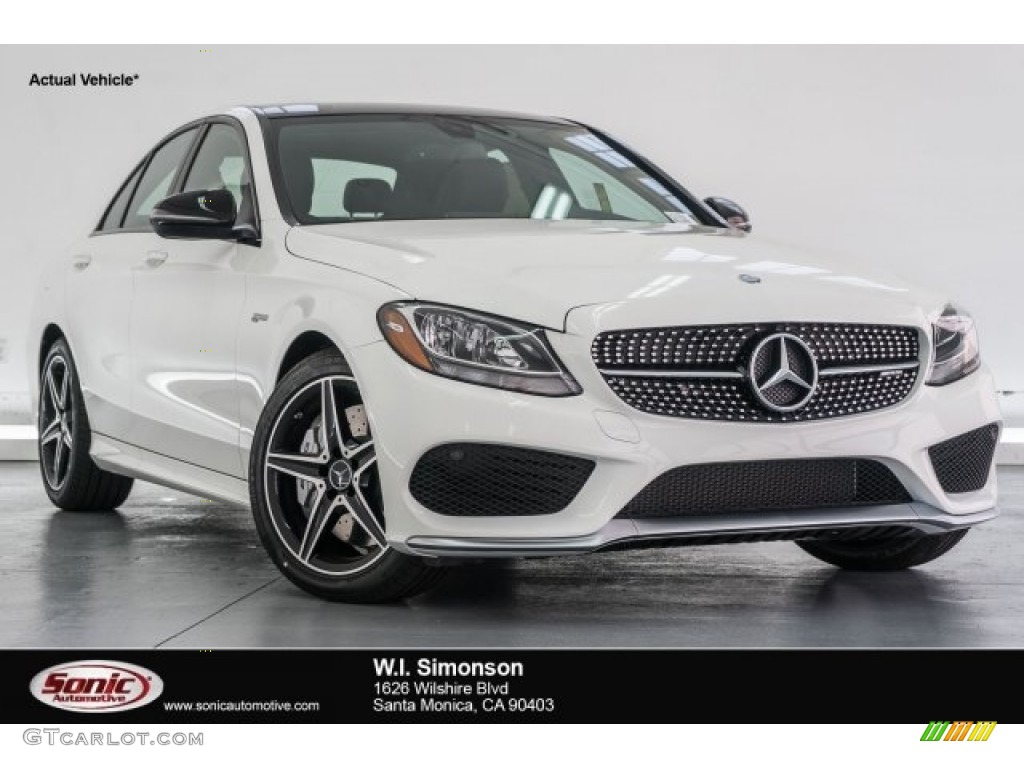 2017 C 43 AMG 4Matic Sedan - Polar White / Black photo #1