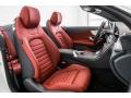 Cranberry Red/Black 2017 Mercedes-Benz C 300 Cabriolet Interior Color
