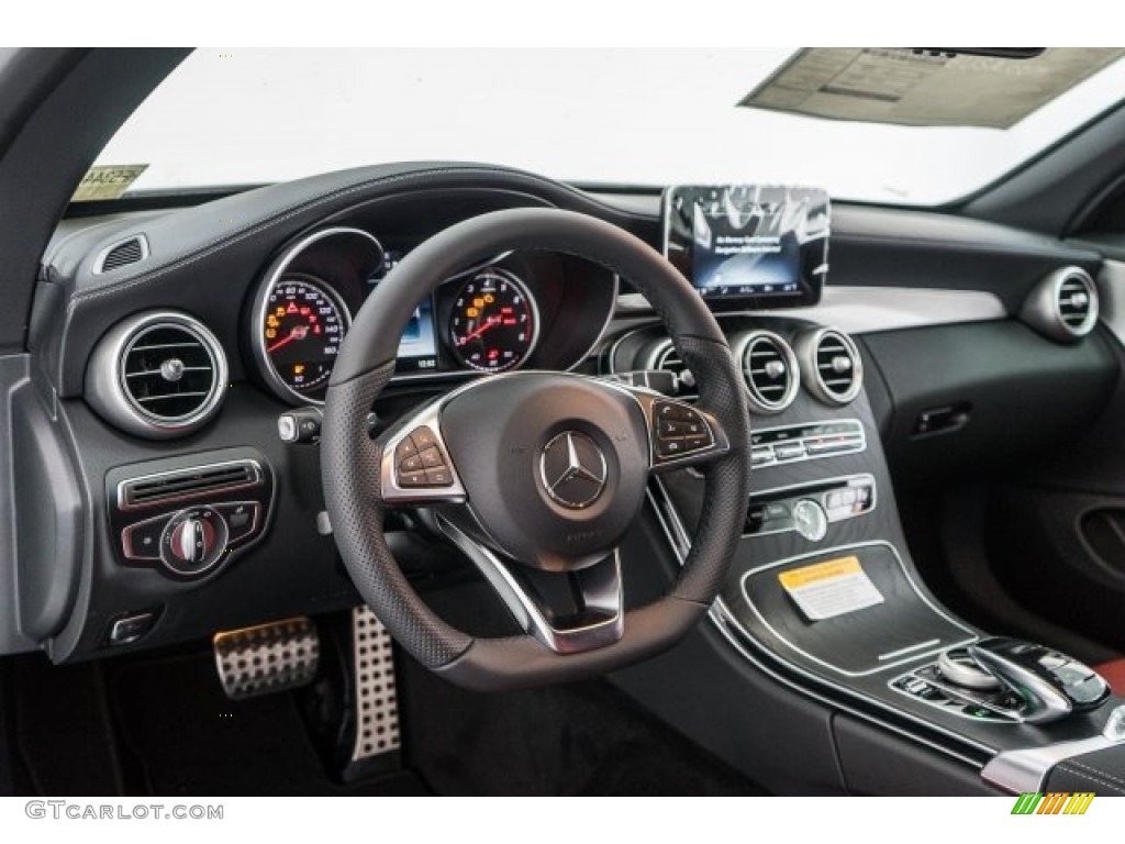 2017 Mercedes-Benz C 300 Cabriolet Cranberry Red/Black Dashboard Photo #119813834