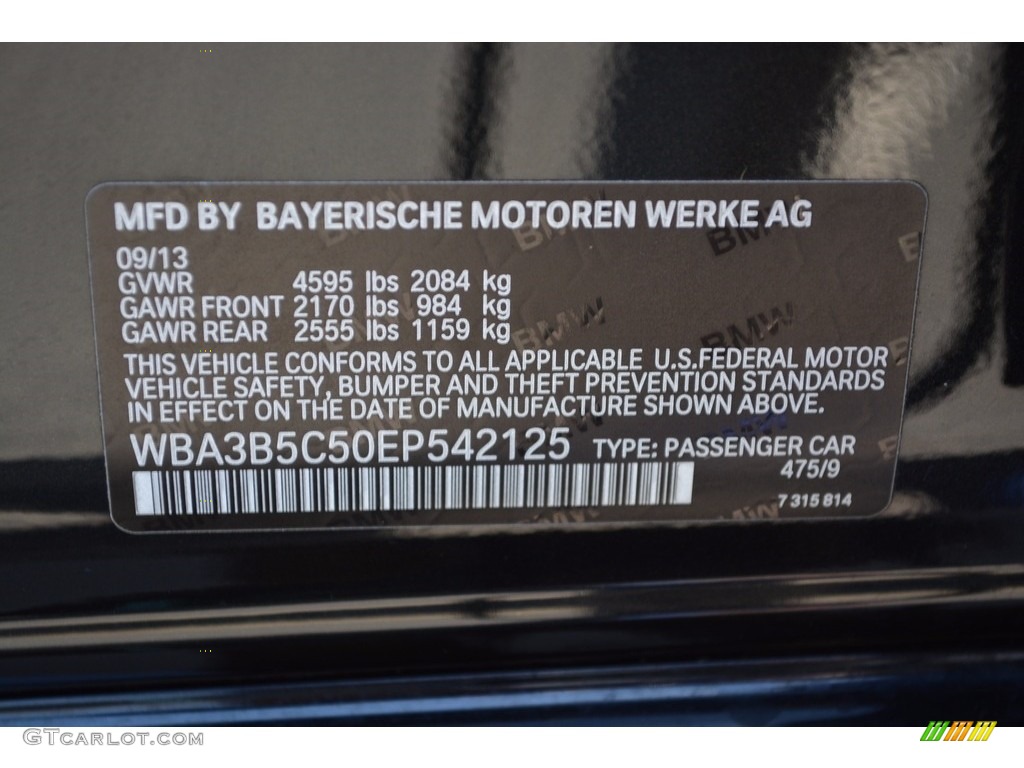 2014 3 Series 328i xDrive Sedan - Black Sapphire Metallic / Black photo #34