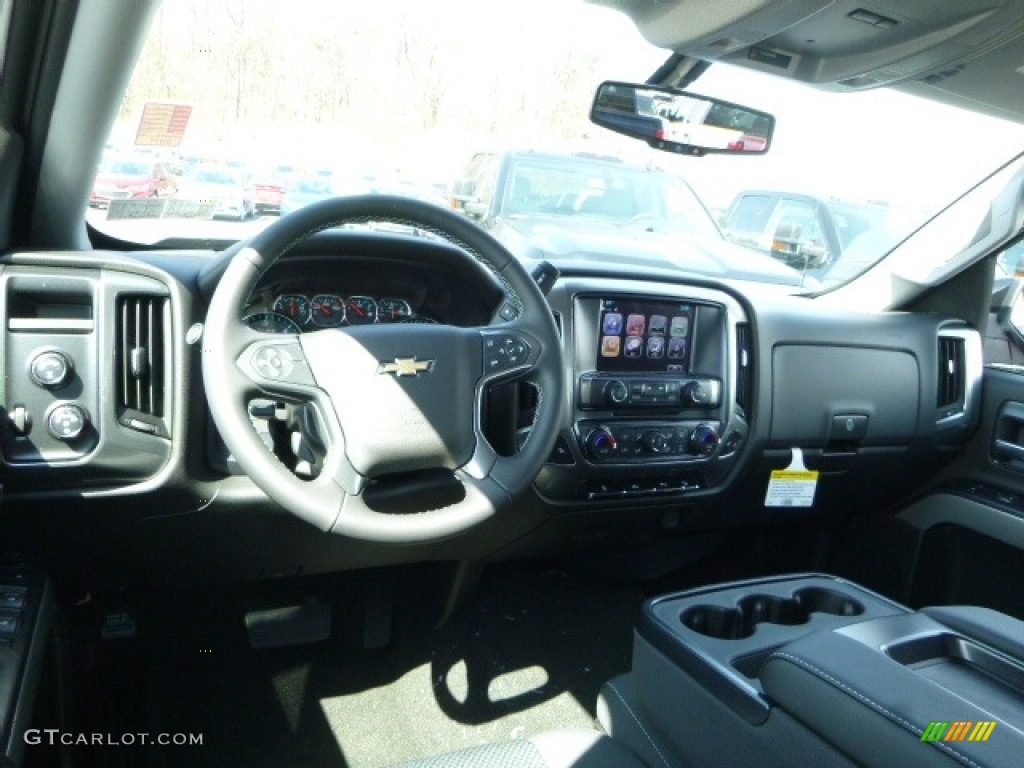 2017 Silverado 1500 LT Double Cab 4x4 - Black / Jet Black photo #11