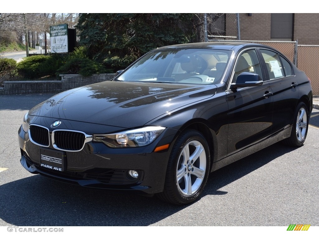 2014 3 Series 328i xDrive Sedan - Black Sapphire Metallic / Venetian Beige photo #6
