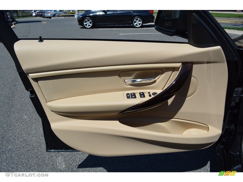 2014 3 Series 328i xDrive Sedan - Black Sapphire Metallic / Venetian Beige photo #8
