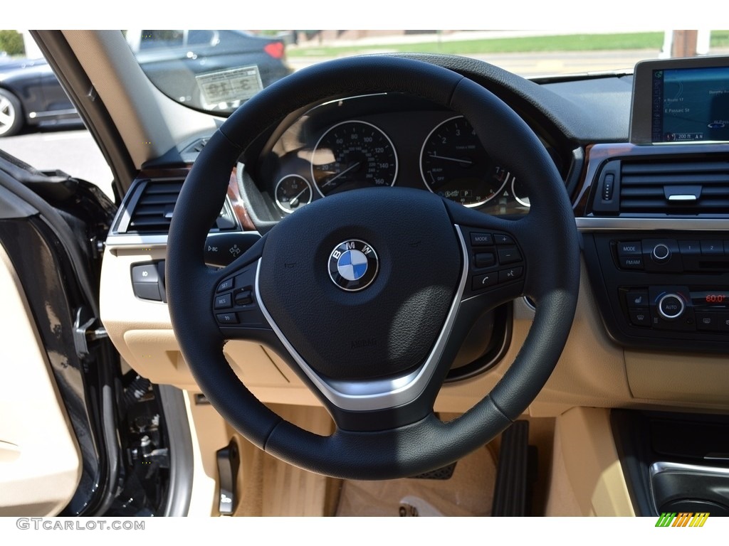 2014 3 Series 328i xDrive Sedan - Black Sapphire Metallic / Venetian Beige photo #18