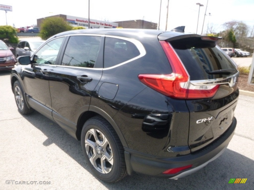 2017 CR-V EX AWD - Crystal Black Pearl / Black photo #2