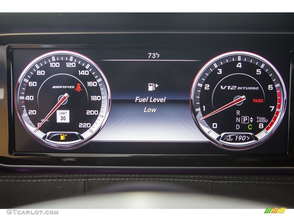 2016 Mercedes-Benz S 65 AMG Sedan Gauges Photo #119819534