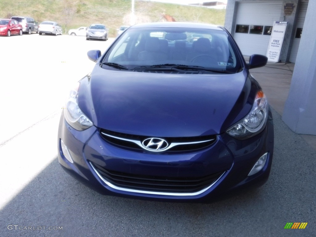 2013 Elantra GLS - Indigo Night / Gray photo #4